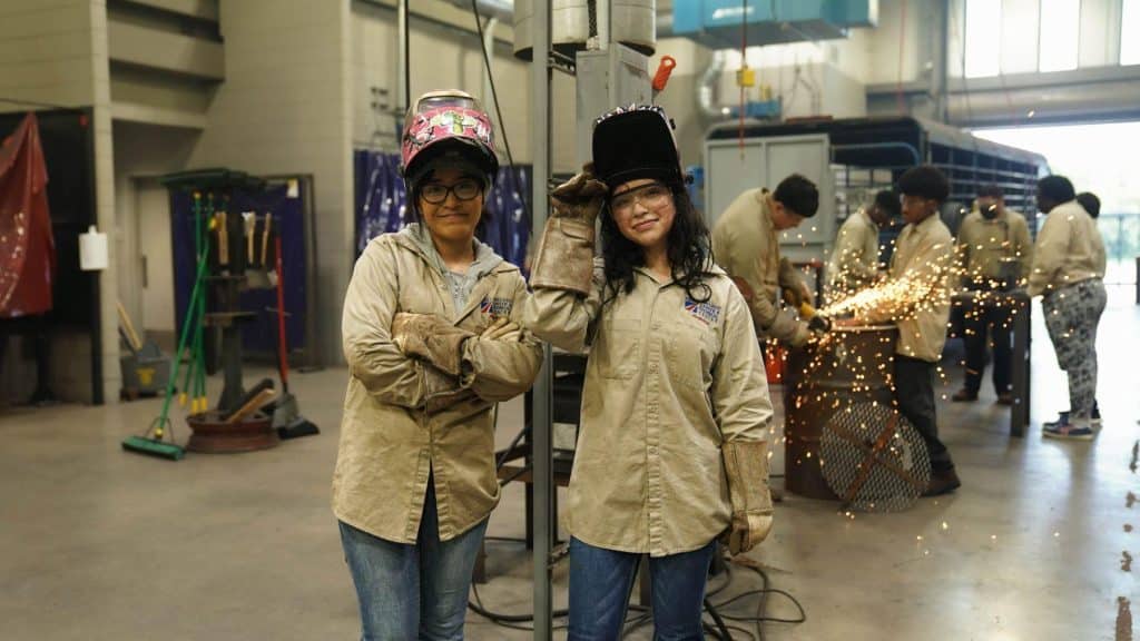 females in welding CTE