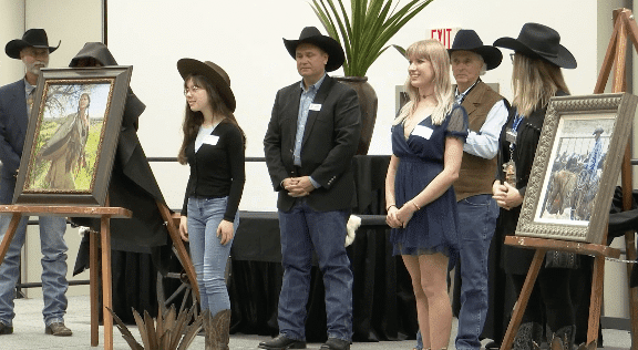 Clear Creek Art Student at Rodeo