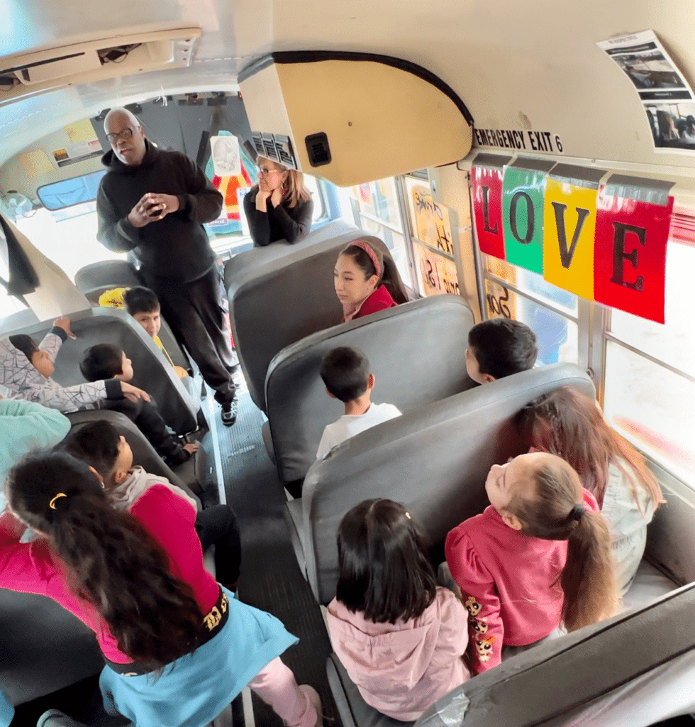 SAISD drove its Black history month pop-up museum bus