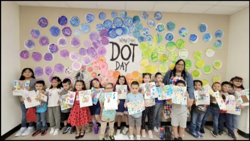 Dot day art