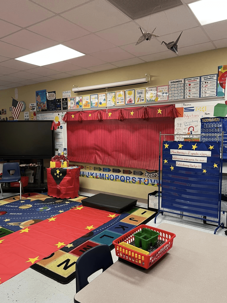 Decorated classroom
