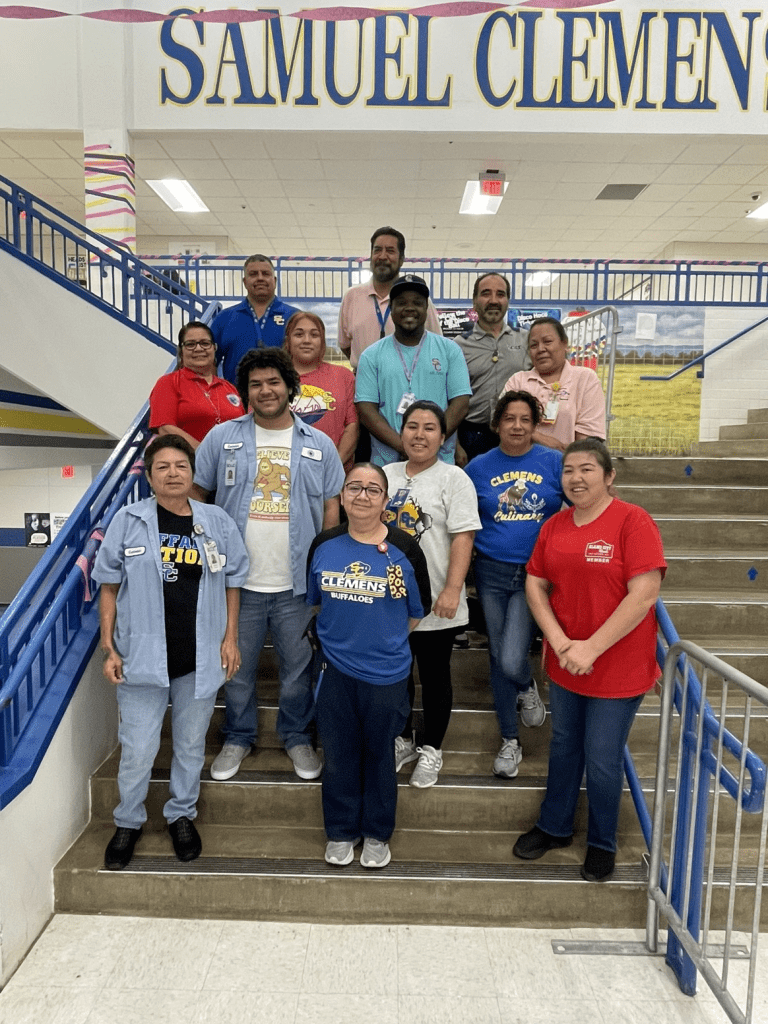 Samuel Clemens Custodians posing