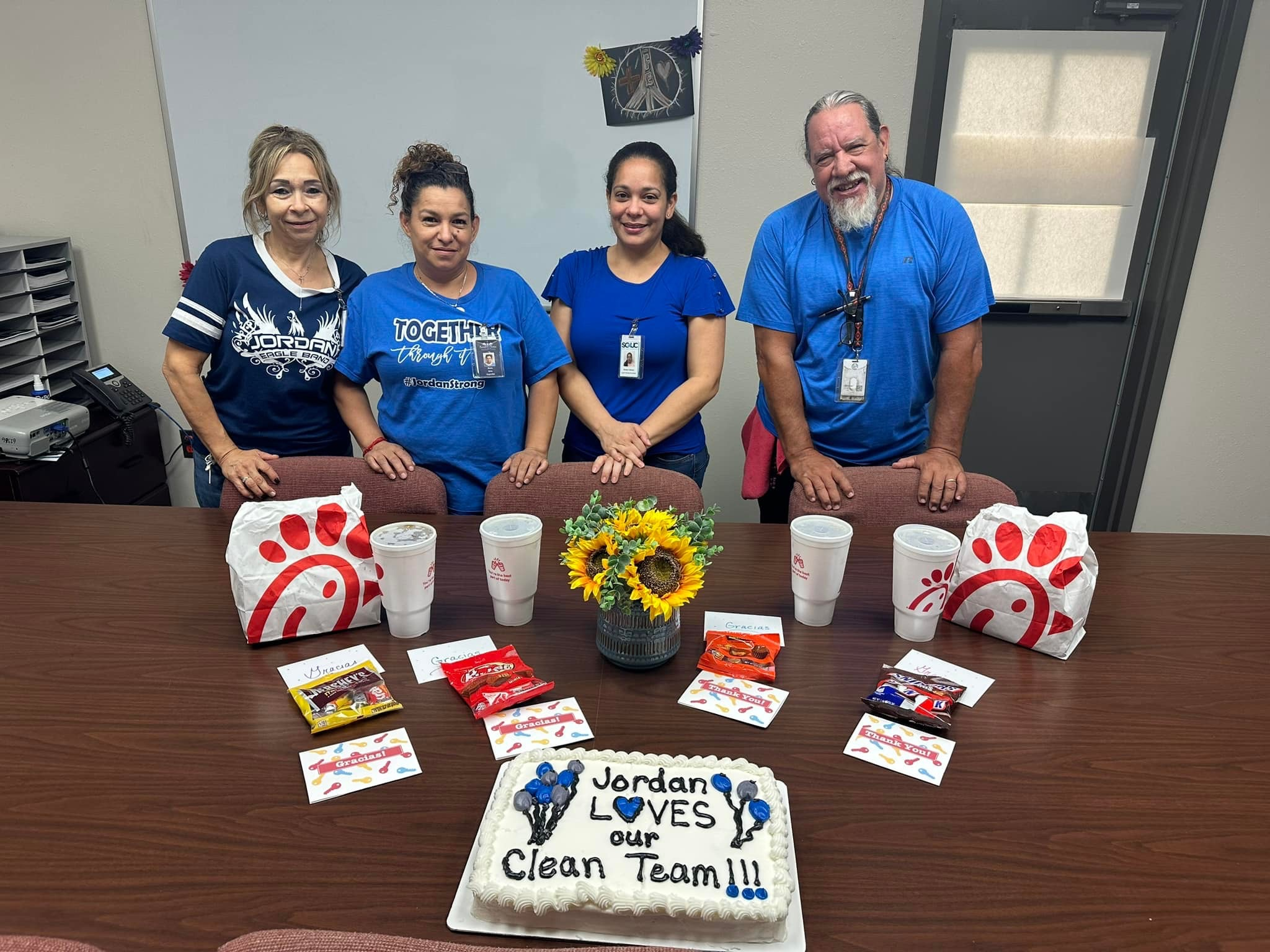 Custodians honored with goodies