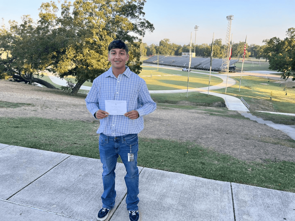 National Merit Scholar posing