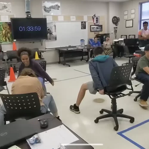 lackland robotics students lackland ISD robotics class